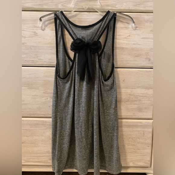 Kimchi Blue Tank with Black Bow on Back; M - Picture 2 of 3